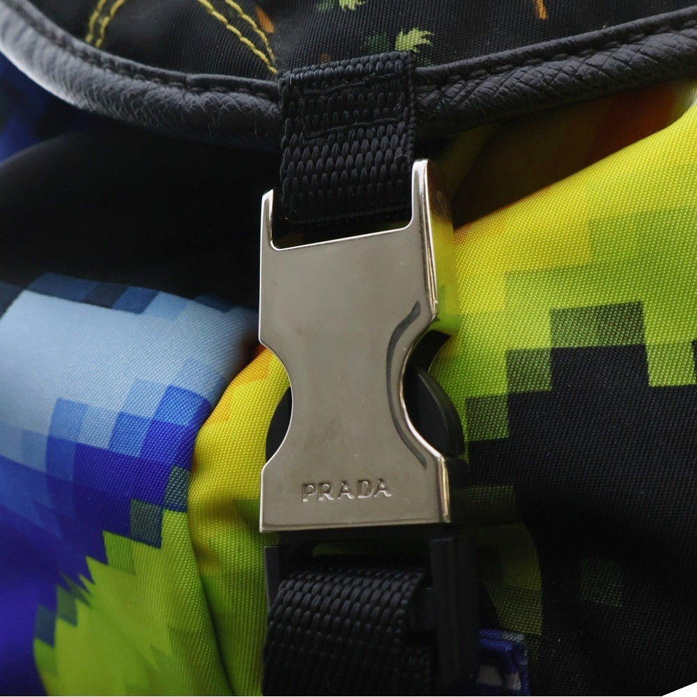 PRADA(プラダ) Re-Nylon リナイロン レーダー柄 リュック バックパック マルチカラー 1BZ039