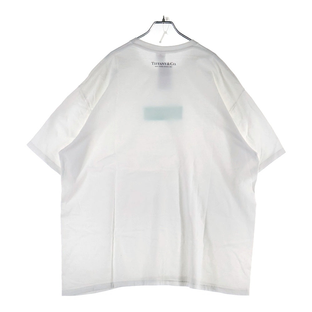 SUPREME(シュプリーム) 21AW ×TIFFANY&Co. Box Logo Tee ティファニー ボックスロゴプリントTシャツ 半袖クルーネックカットソー ホワイト