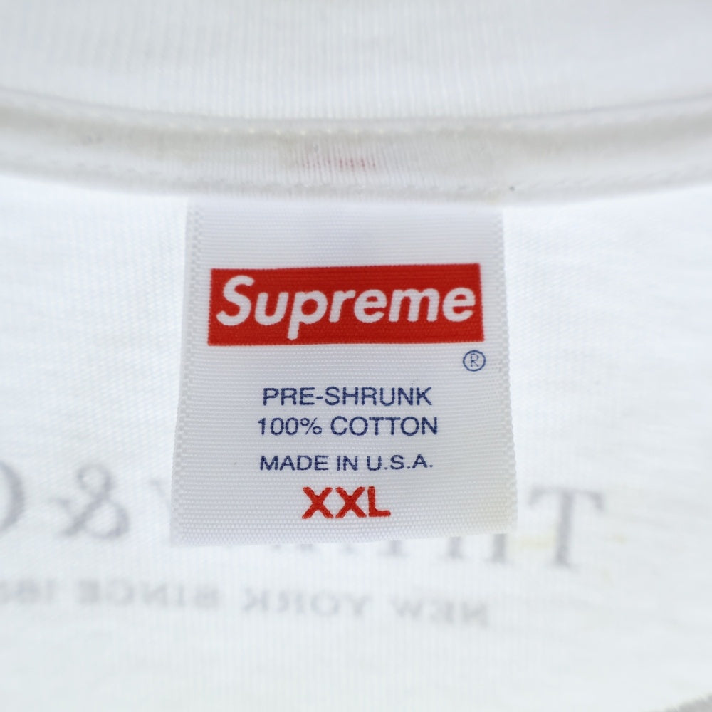 SUPREME(シュプリーム) 21AW ×TIFFANY&Co. Box Logo Tee ティファニー ボックスロゴプリントTシャツ 半袖クルーネックカットソー ホワイト