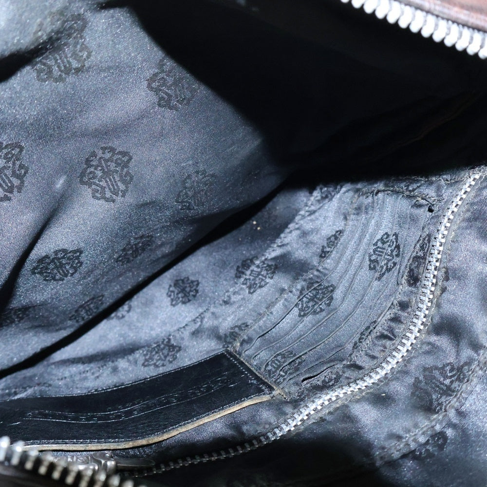 CHROME HEARTS(クロムハーツ) F-SLINGER Fスリンガー フラップクロスボールボタン レザーショルダーバッグ ブラウン