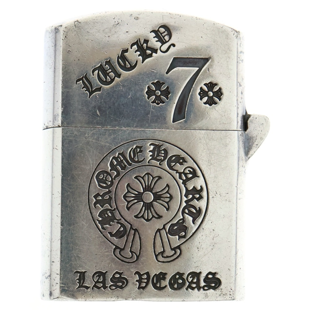CHROME HEARTS(クロムハーツ) ZIPPO LIGHTERZ-V7 LAS VEGAS スモールCHクロス ラッキー7 ラスベガス限定 ジッポライター シルバー