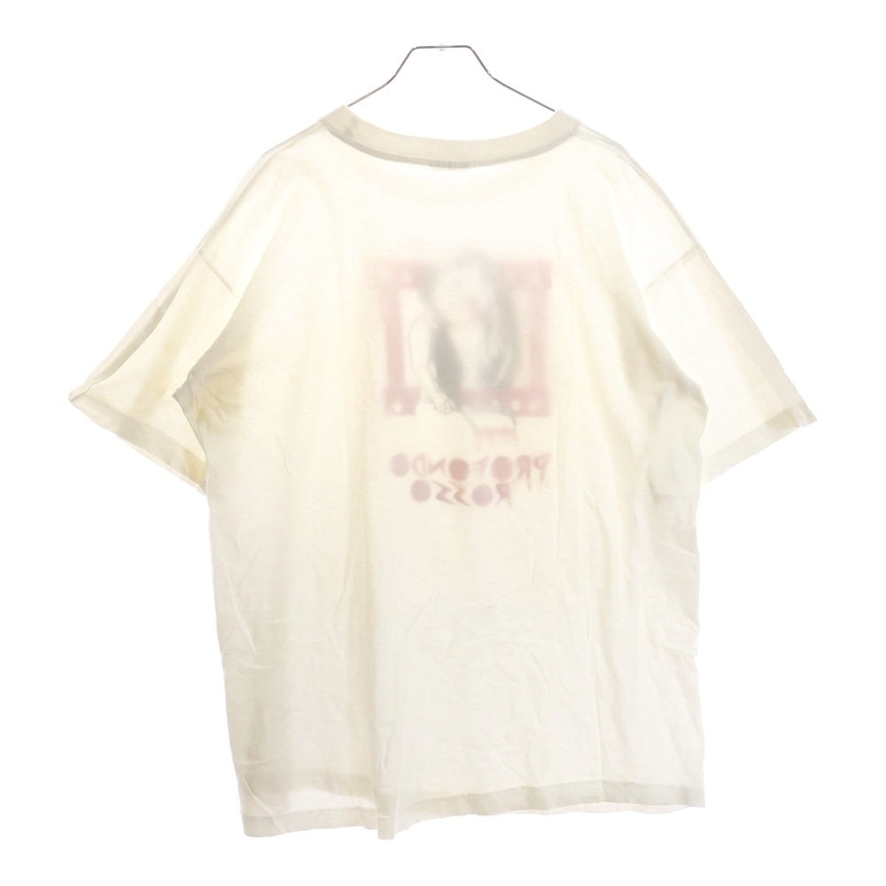 NO BRAND(ノーブランド) PROFONDO ROSSO ムービープリント 半袖Tシャツ ホワイト