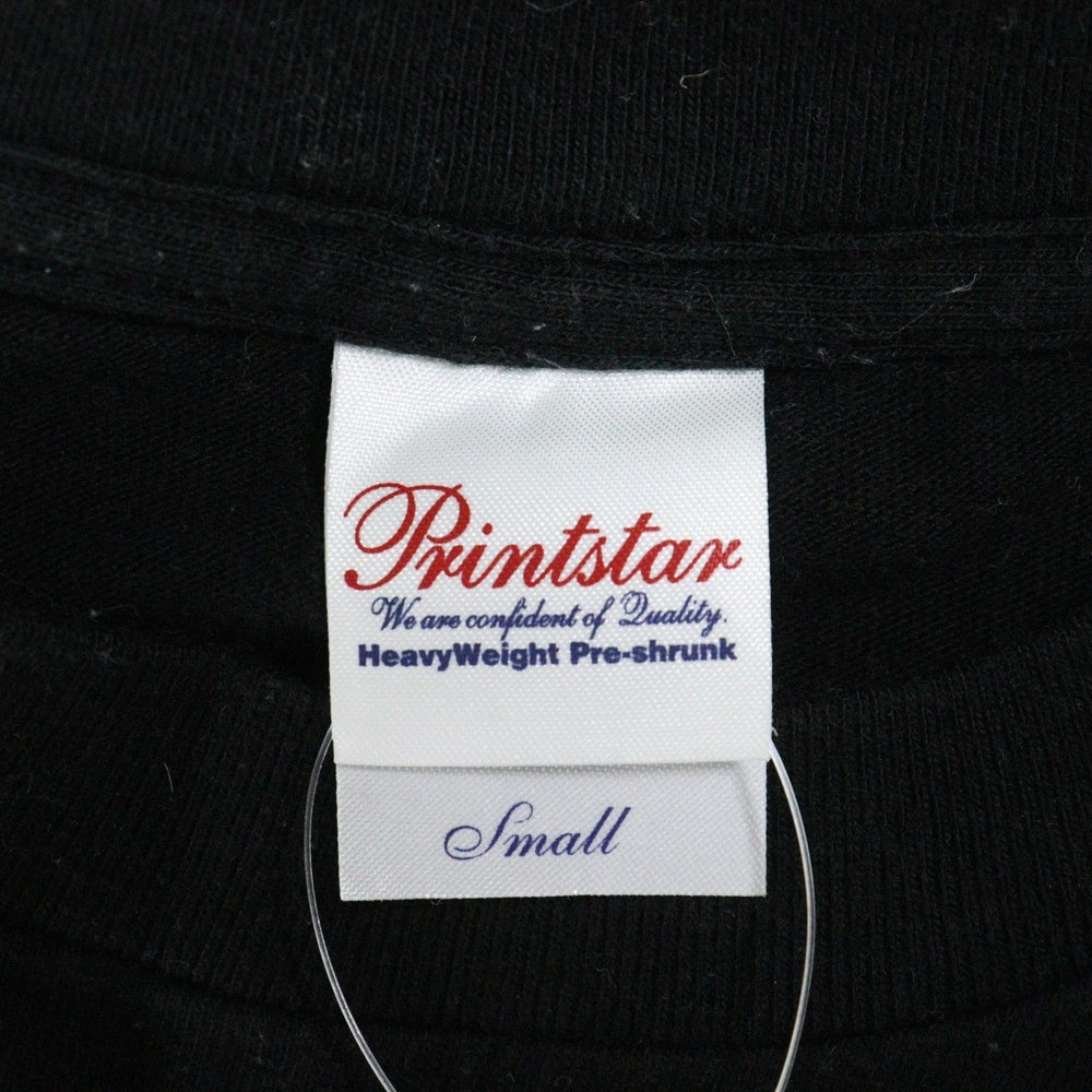 NO BRAND(ノーブランド) FRAMTID スカルプリント 半袖Tシャツ ブラック