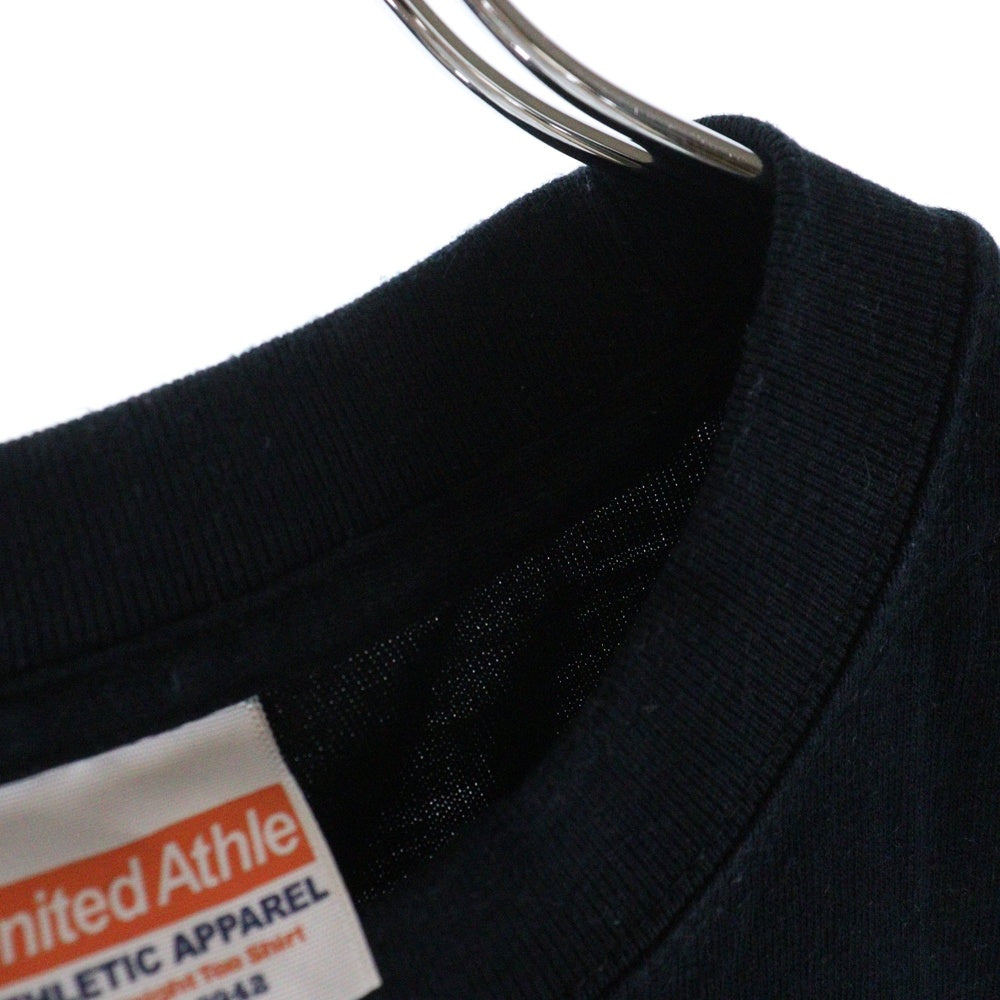 NO BRAND(ノーブランド) ハードコアチョコレート 殺害塩化ビニール 両面プリント 半袖Tシャツ ブラック