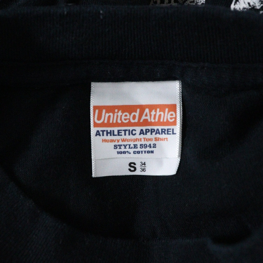 NO BRAND(ノーブランド) ハードコアチョコレート 殺害塩化ビニール 両面プリント 半袖Tシャツ ブラック