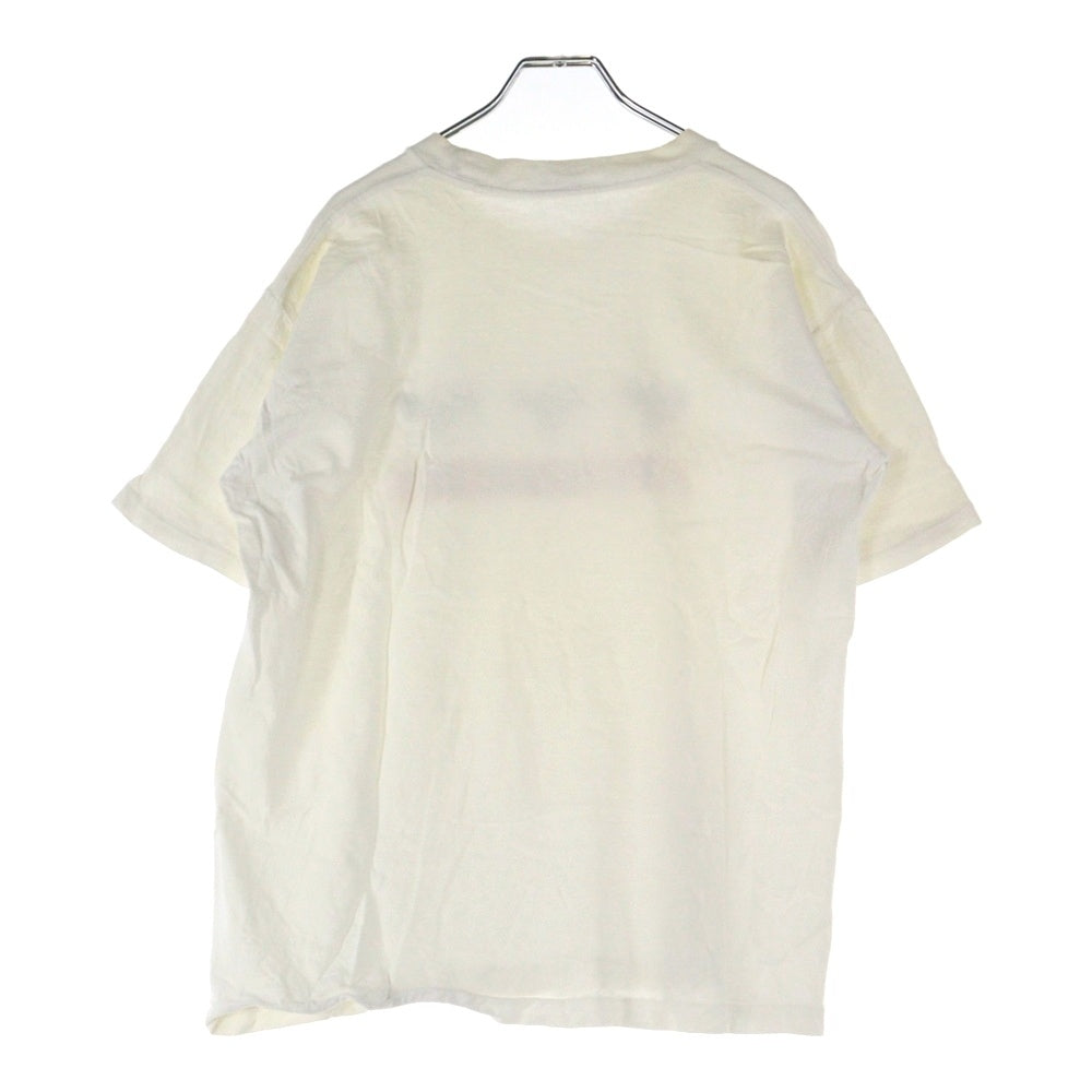 NO BRAND(ノーブランド) 漂流街 THE HAZARD CITY フロントプリント 半袖Tシャツ ホワイト