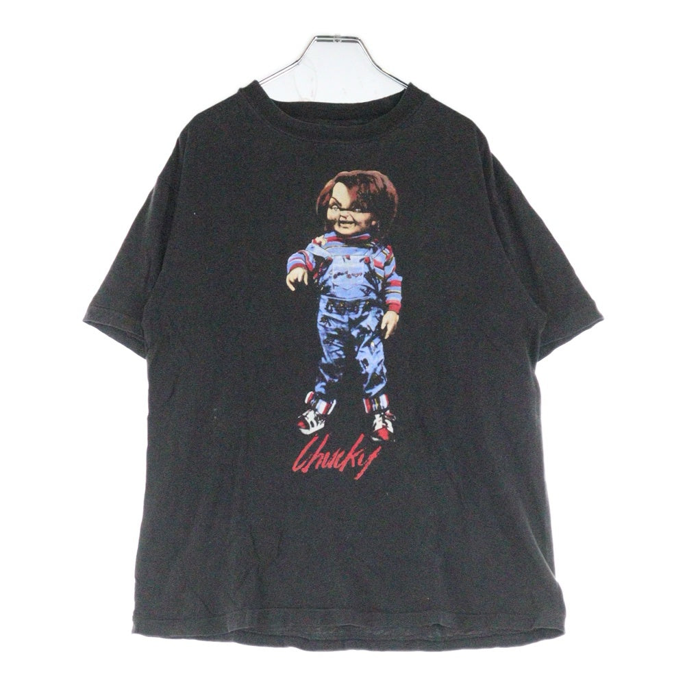 VINTAGE(ヴィンテージ) 80S VINATGE CHILD'S PLAY 1988 CHUCKY チャイルドプレイ チャッキー 両面プリント クルーネック 半袖Tシャツ カットソー ブラック