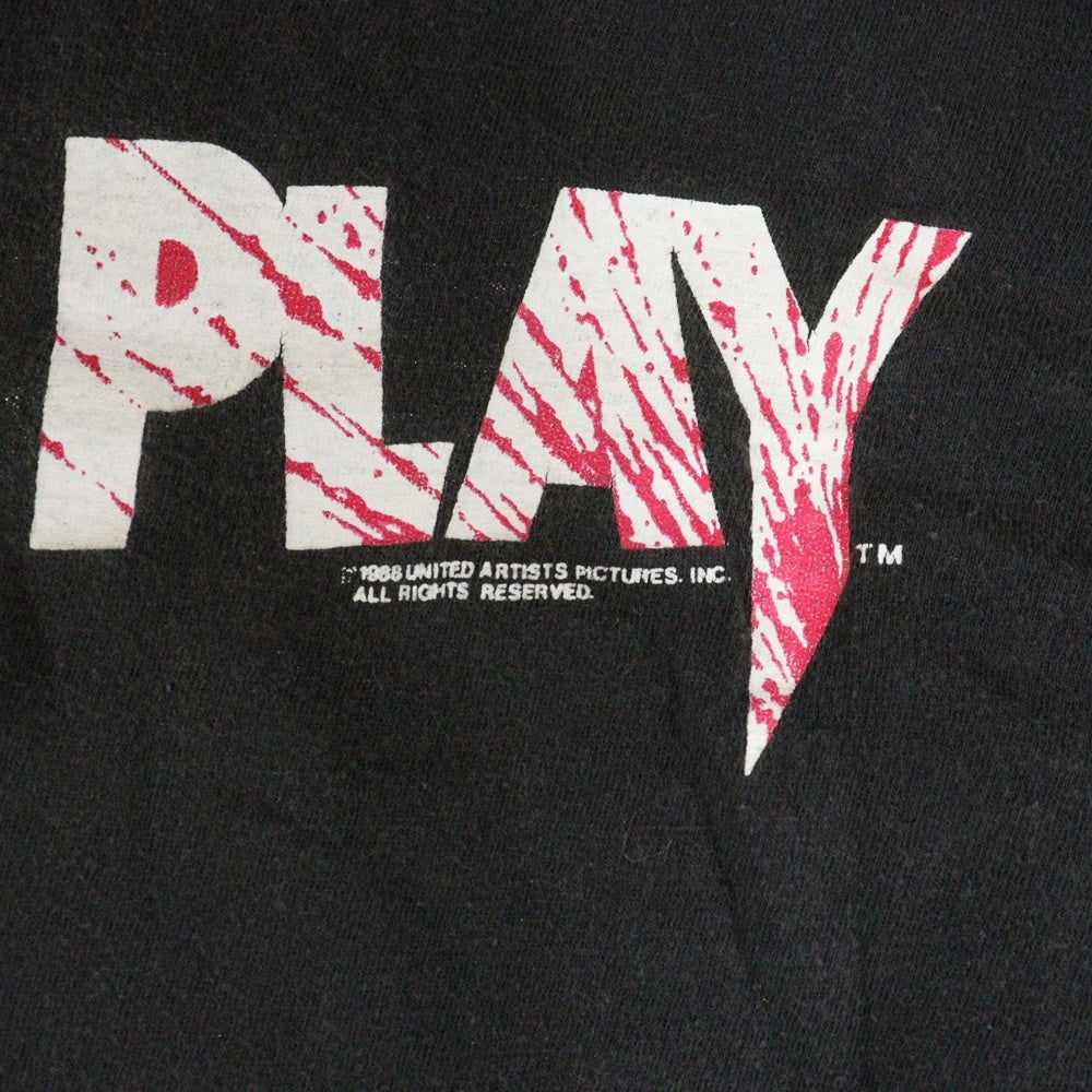 VINTAGE(ヴィンテージ) 80S VINATGE CHILD'S PLAY 1988 CHUCKY チャイルドプレイ チャッキー 両面プリント クルーネック 半袖Tシャツ カットソー ブラック