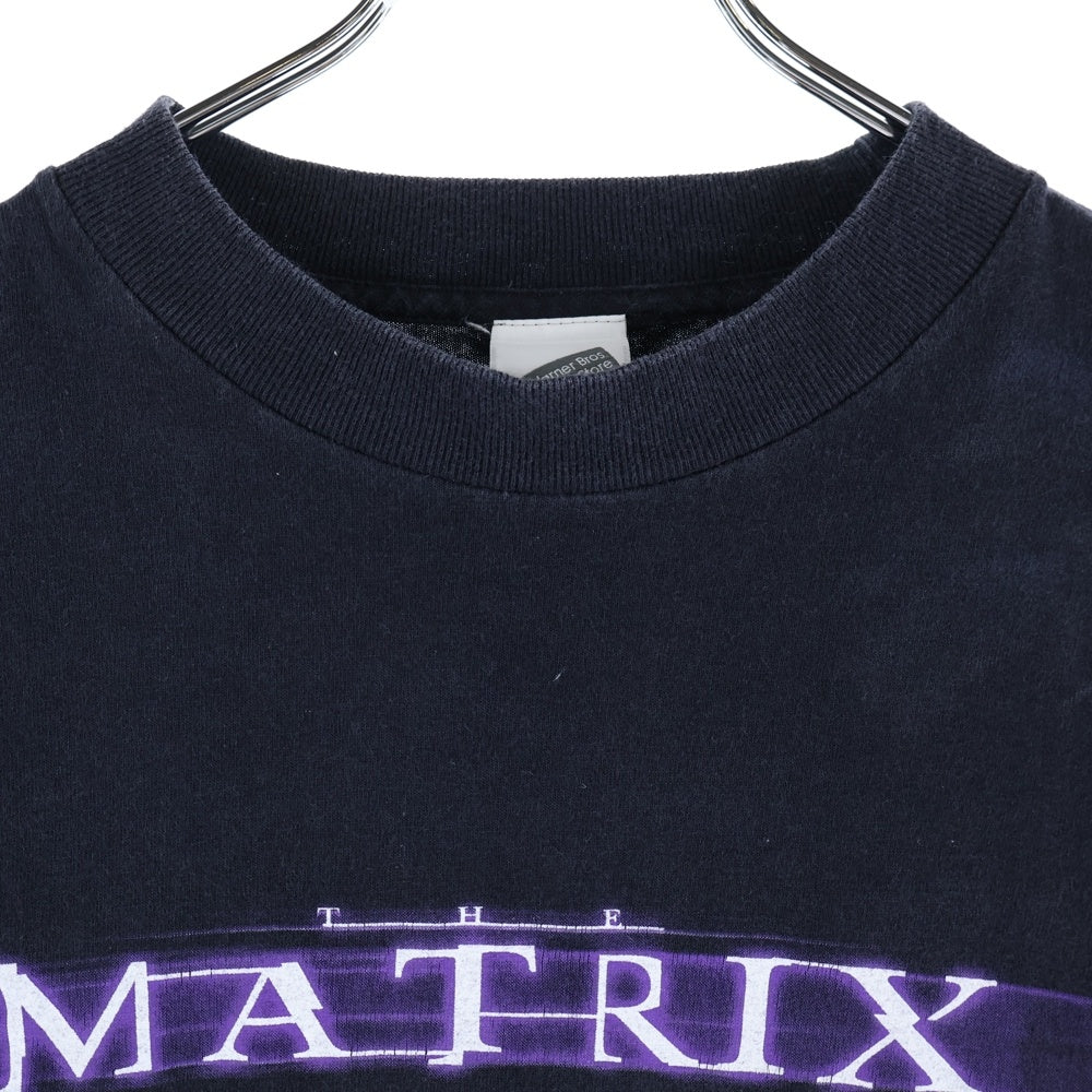 VINTAGE(ヴィンテージ) 90S VINTAGE WARNER BROS STUDIO STORE THE MATRIX ヴィンテージ USA製 ワーナーブラザーズ マトリックス フロントプリント 半袖Tシャツ カットソー ブラック