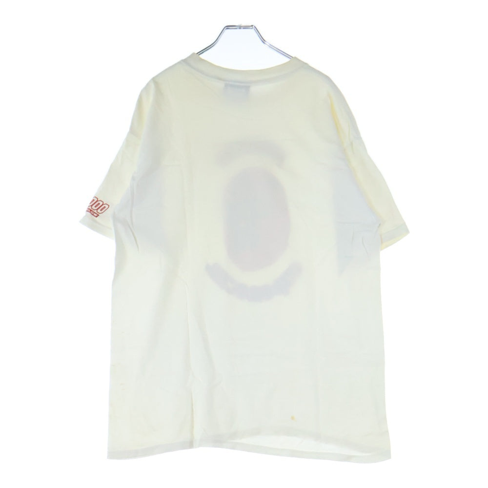 NO BRAND(ノーブランド) USA製 メキシコプロレス フェイスプリント 半袖Tシャツ ホワイト