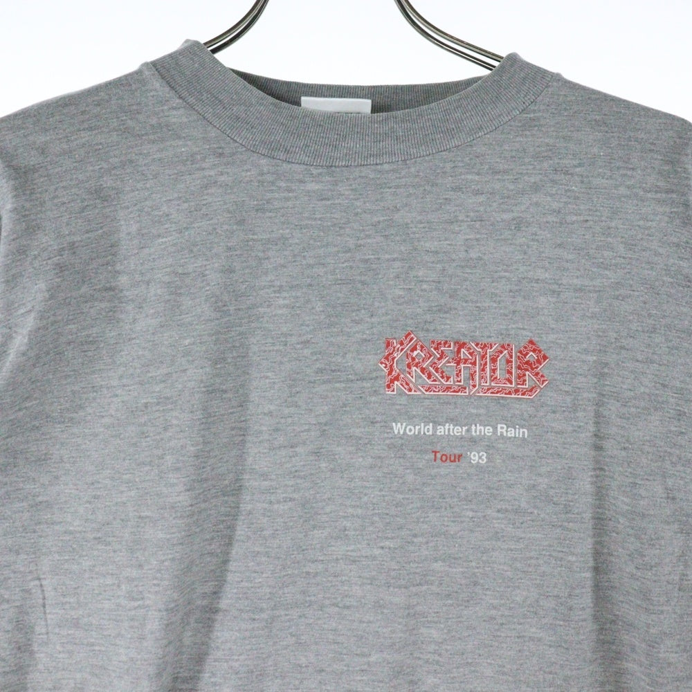 VINTAGE(ヴィンテージ) 90S KREATOR World after the Rain Tour 1993 クリーター ツアー長袖Tシャツ カットソー グレー