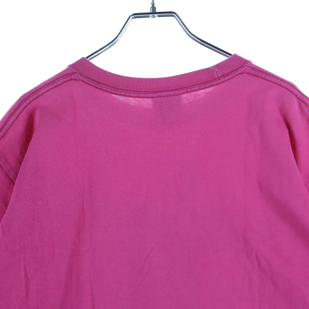 NO BRAND(ノーブランド) ステカセキング キャラクタープリント 半袖Tシャツ ピンク