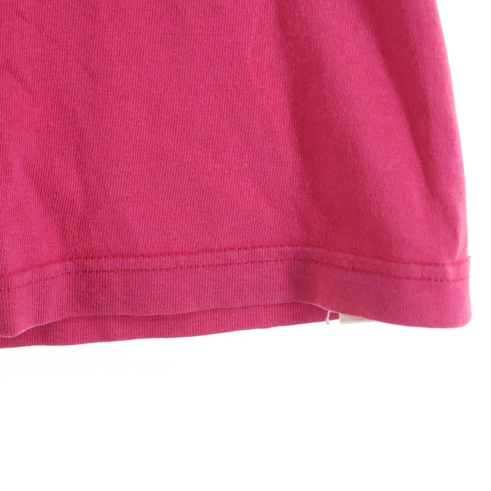 NO BRAND(ノーブランド) ステカセキング キャラクタープリント 半袖Tシャツ ピンク