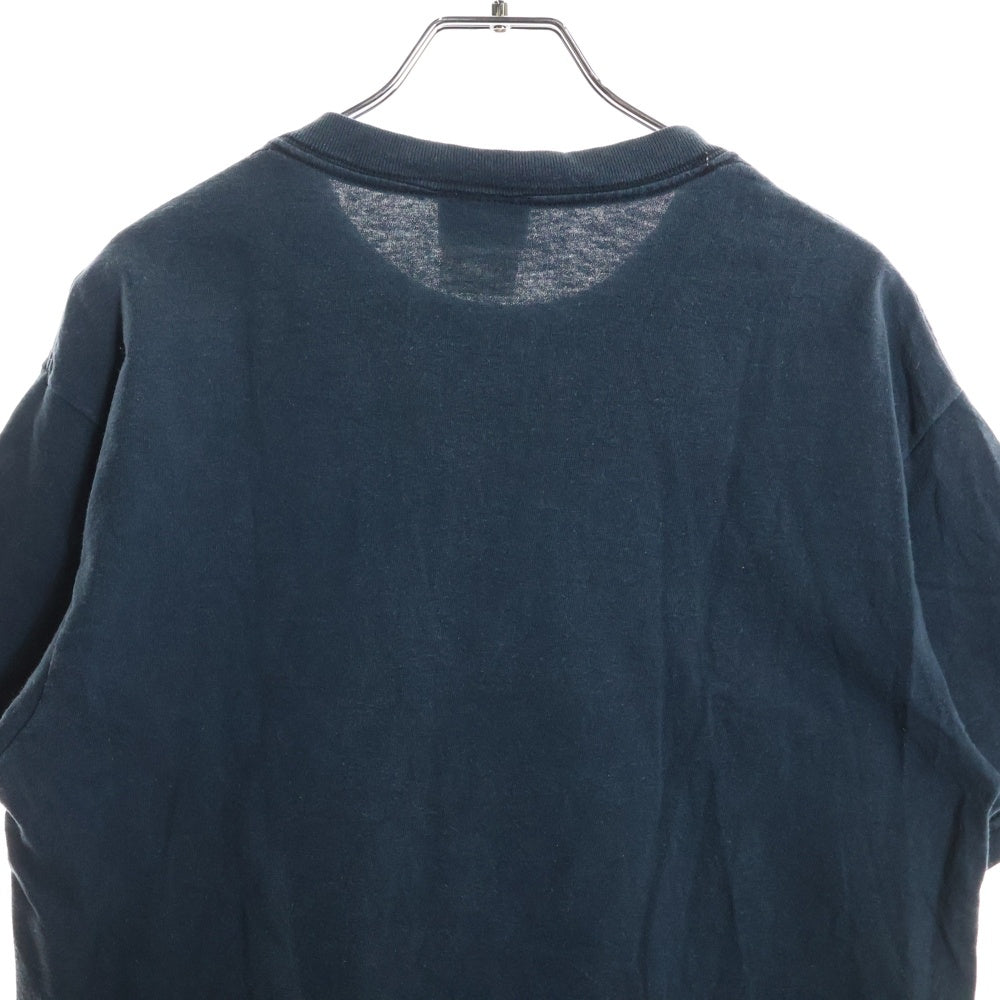 NO BRAND(ノーブランド) BAMBAMBIGELOW ブルーザーブロディ USA製 フェイスプリント 半袖Tシャツ ネイビー