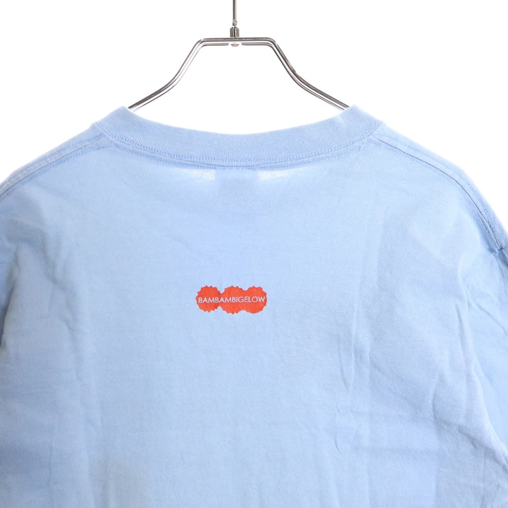 BAMBAMBIGELOW(バンバンビガロ) anvilボディ USA製 プロレスプリント 半袖Tシャツ ブルー