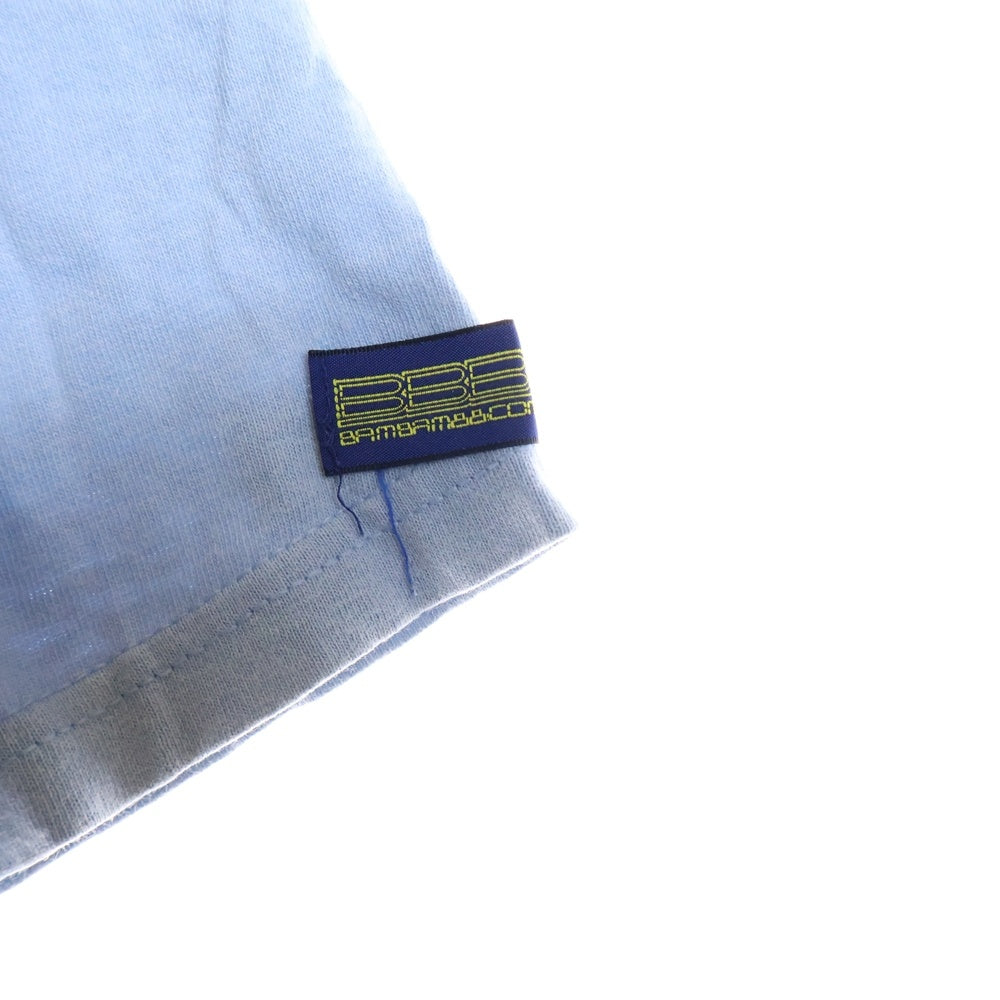 BAMBAMBIGELOW(バンバンビガロ) anvilボディ USA製 プロレスプリント 半袖Tシャツ ブルー