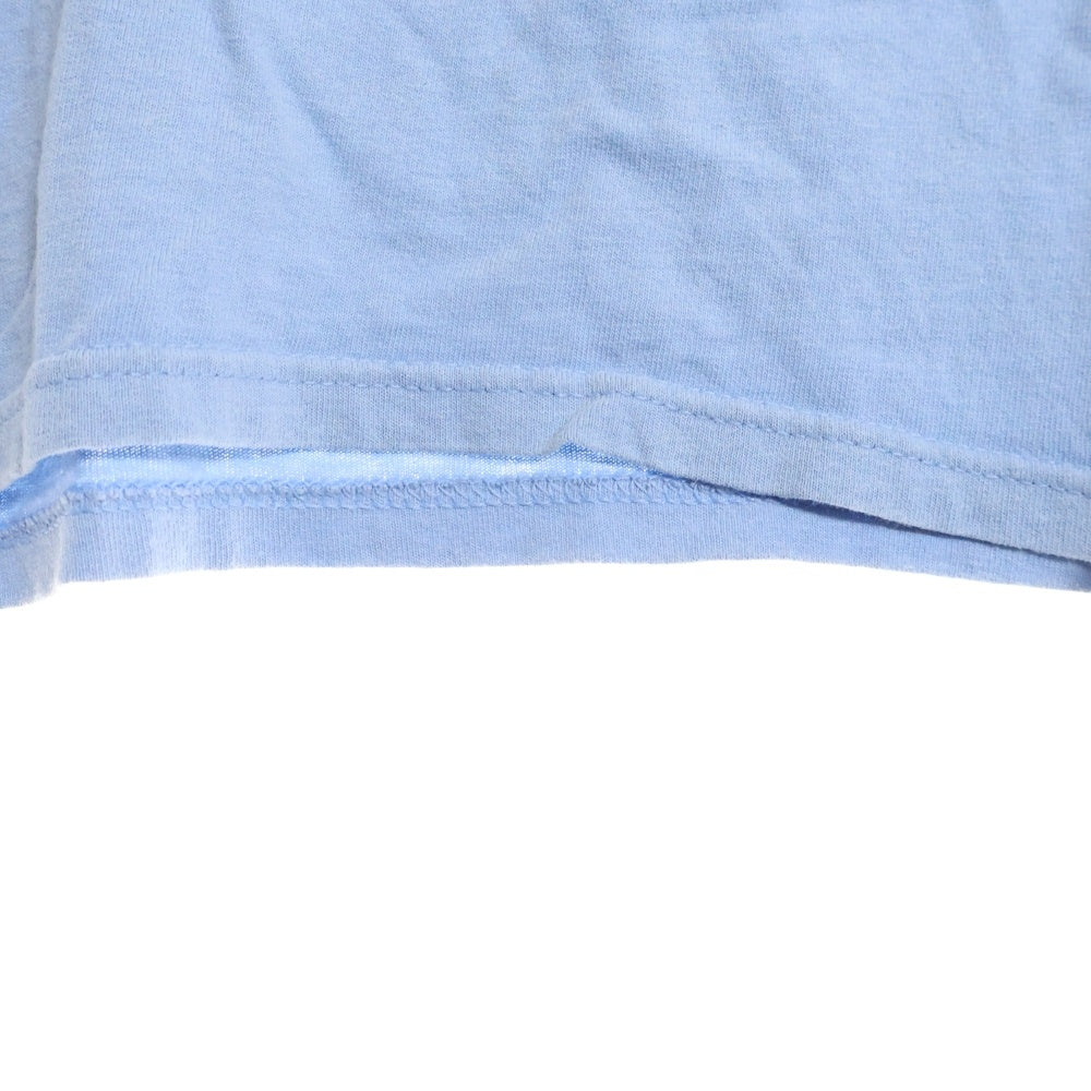 BAMBAMBIGELOW(バンバンビガロ) anvilボディ USA製 プロレスプリント 半袖Tシャツ ブルー