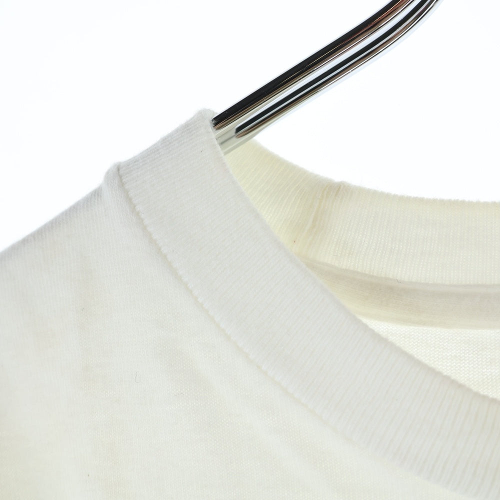 NO BRAND(ノーブランド) 日本製 浅草キッド Tamabukuro with Hakase フロントプリント 半袖Tシャツ ホワイト