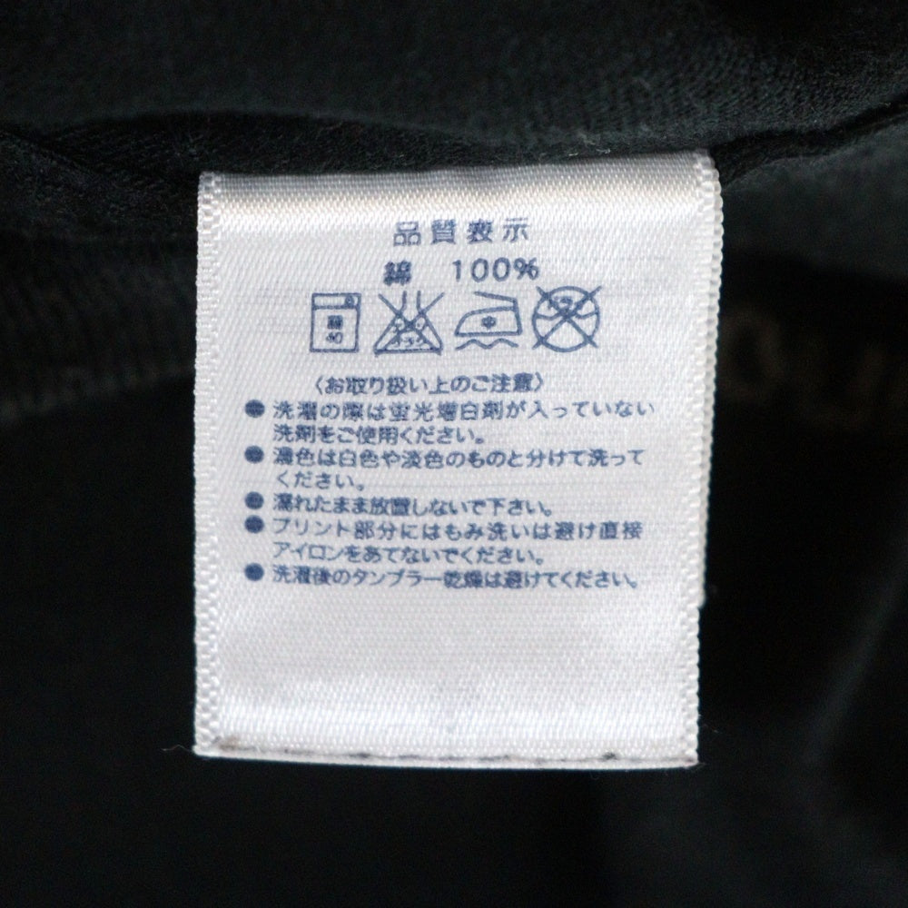 NO BRAND(ノーブランド) 撃鉄 GEKITETSU 両面プリント 半袖Tシャツ ブラック