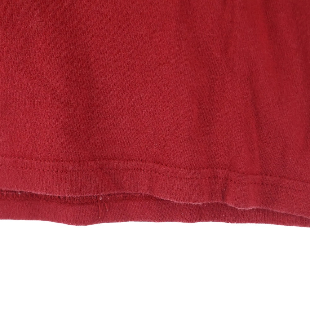 NO BRAND(ノーブランド) The TERROR ホンジュラス製 フロントプリント 半袖Tシャツ レッド