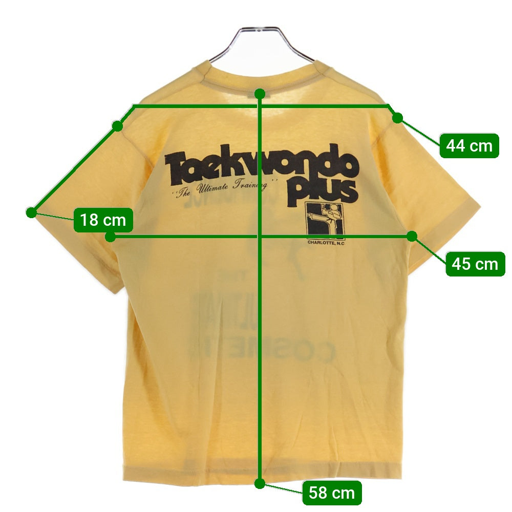 VINTAGE(ヴィンテージ) 90S CONFIDENCE THE ULTIMATE COSMETIC 裾シングル USA製 半袖Tシャツ イエロー