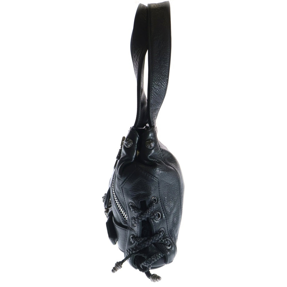 CHROME HEARTS(クロムハーツ) JJ DEAN SMALL ディーン スモール レザー ライダース ハンドバッグ ブラック