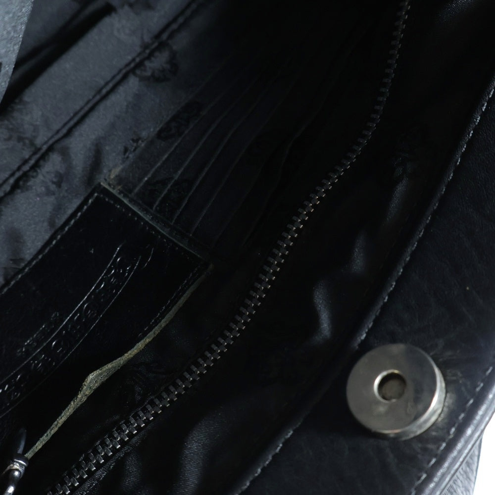 CHROME HEARTS(クロムハーツ) JJ DEAN SMALL ディーン スモール レザー ライダース ハンドバッグ ブラック