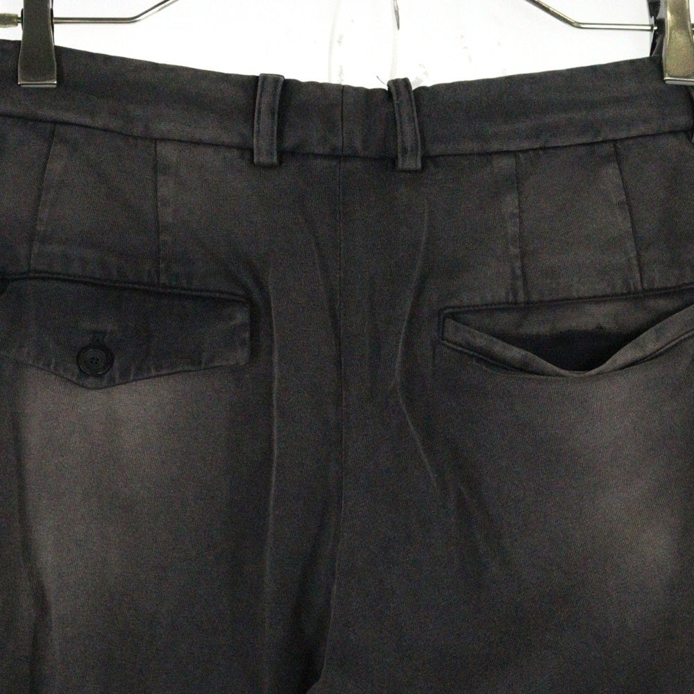 BALENCIAGA(バレンシアガ) 21AW WORN OUT COTTON KNIT PANTS ウォームアウト コットンニット パンツ チャコールグレー 662403