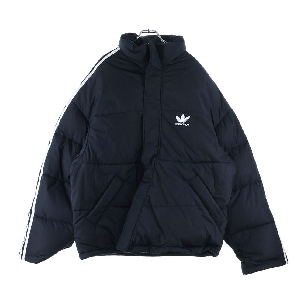 BALENCIAGA(バレンシアガ) 23SS ×ADIDAS 3ライン オーバーサイズ ダウンジャケット ブラック 714897