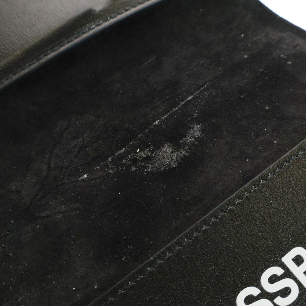 OFF-WHITE(オフホワイト) QUOTE PASSPORT クウォート パスポート レザーウォレット 財布 ブラック