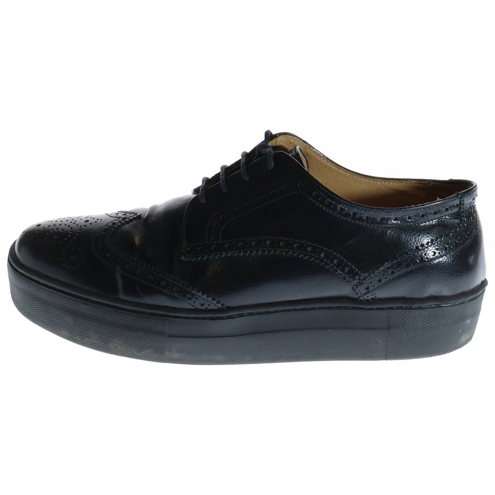 UNIFORM EXPERIMENT(ユニフォームエクスペリメント) 20SS AMB WING TIP SNEAKERS ウィングチップ スニーカー ブラック UE-200107