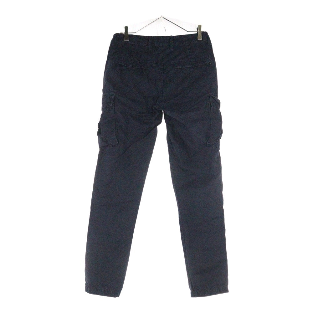 STONE ISLAND(ストーンアイランド) WASHED CARGO PANTS ウォッシュド ロゴワッペン カーゴパンツ ネイビー 7415318WA
