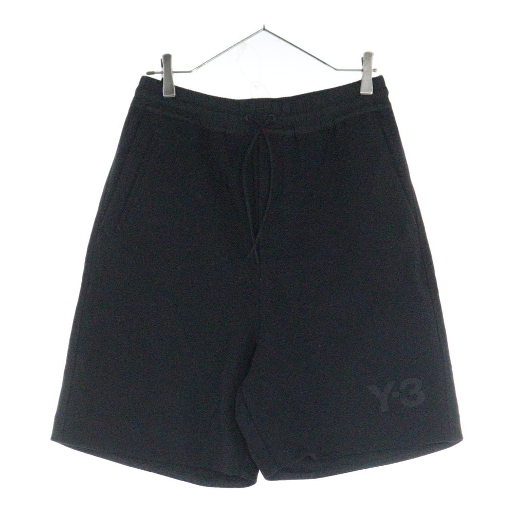 Y-3(ワイスリー) CLASSIC TERRY SHORTS クラシックテリー ラバーロゴ ショーツ ブラック FN3394