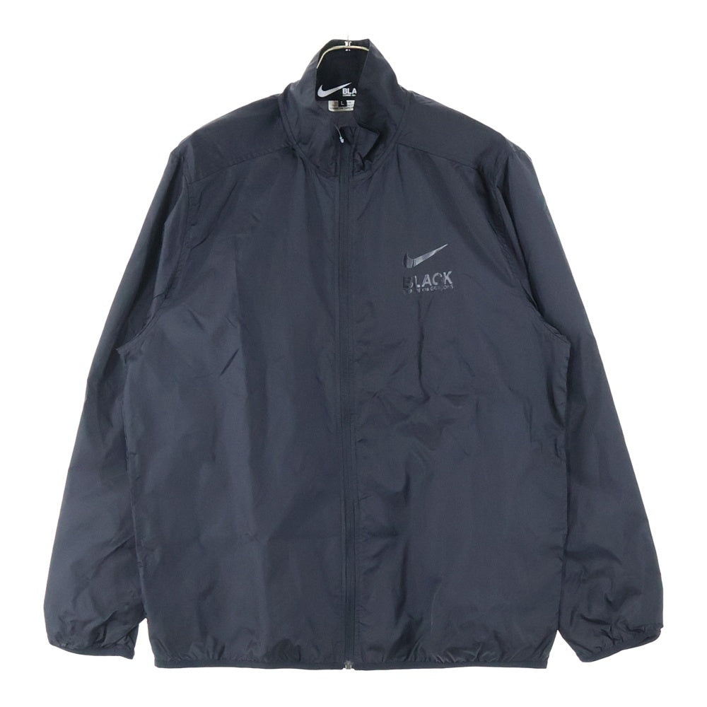 NIKE(ナイキ) 20AW AD2020 ×BLACK COMME des GARCONS ブラックコムデギャルソン スタンドカラー バックプリント ナイロンジャケット ブラック 1F-J102