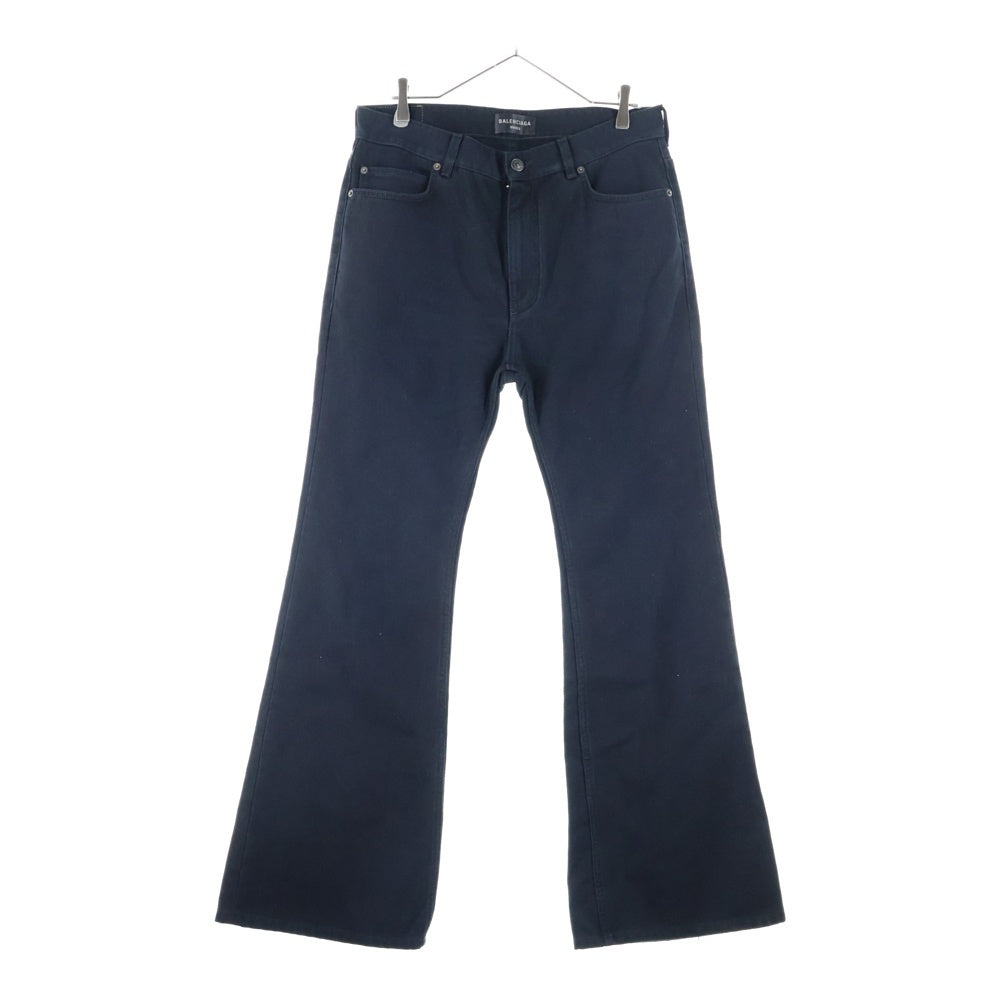 BALENCIAGA(バレンシアガ) FLARED PANTS フレア コットン パンツ ブラック 790405