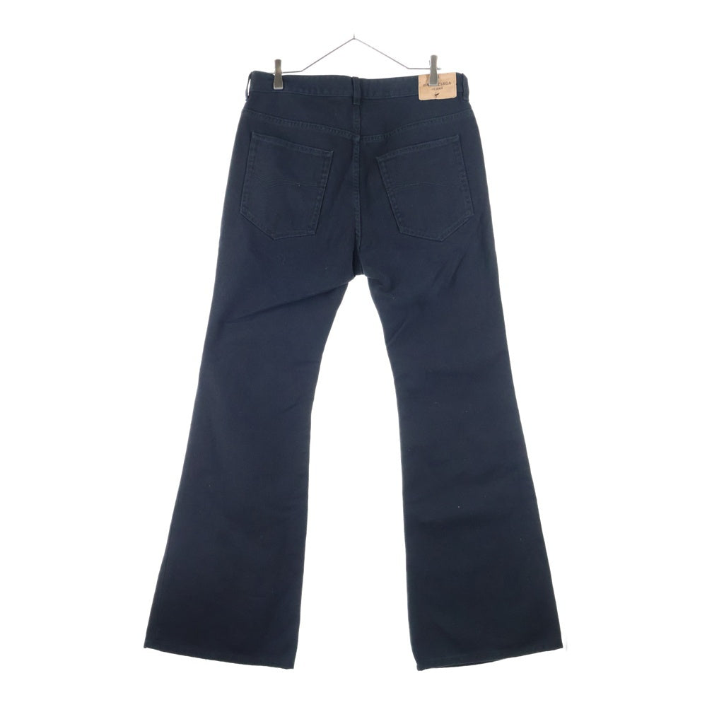 BALENCIAGA(バレンシアガ) FLARED PANTS フレア コットン パンツ ブラック 790405