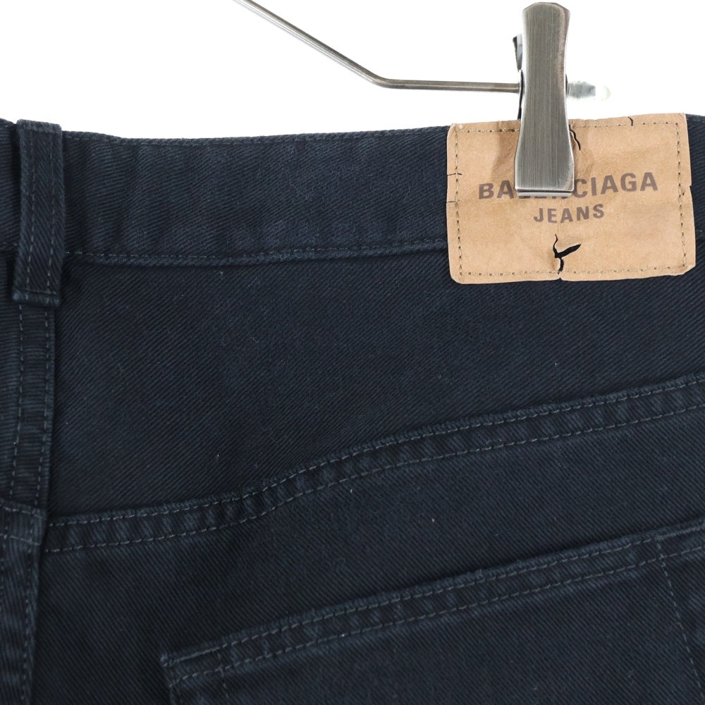 BALENCIAGA(バレンシアガ) FLARED PANTS フレア コットン パンツ ブラック 790405