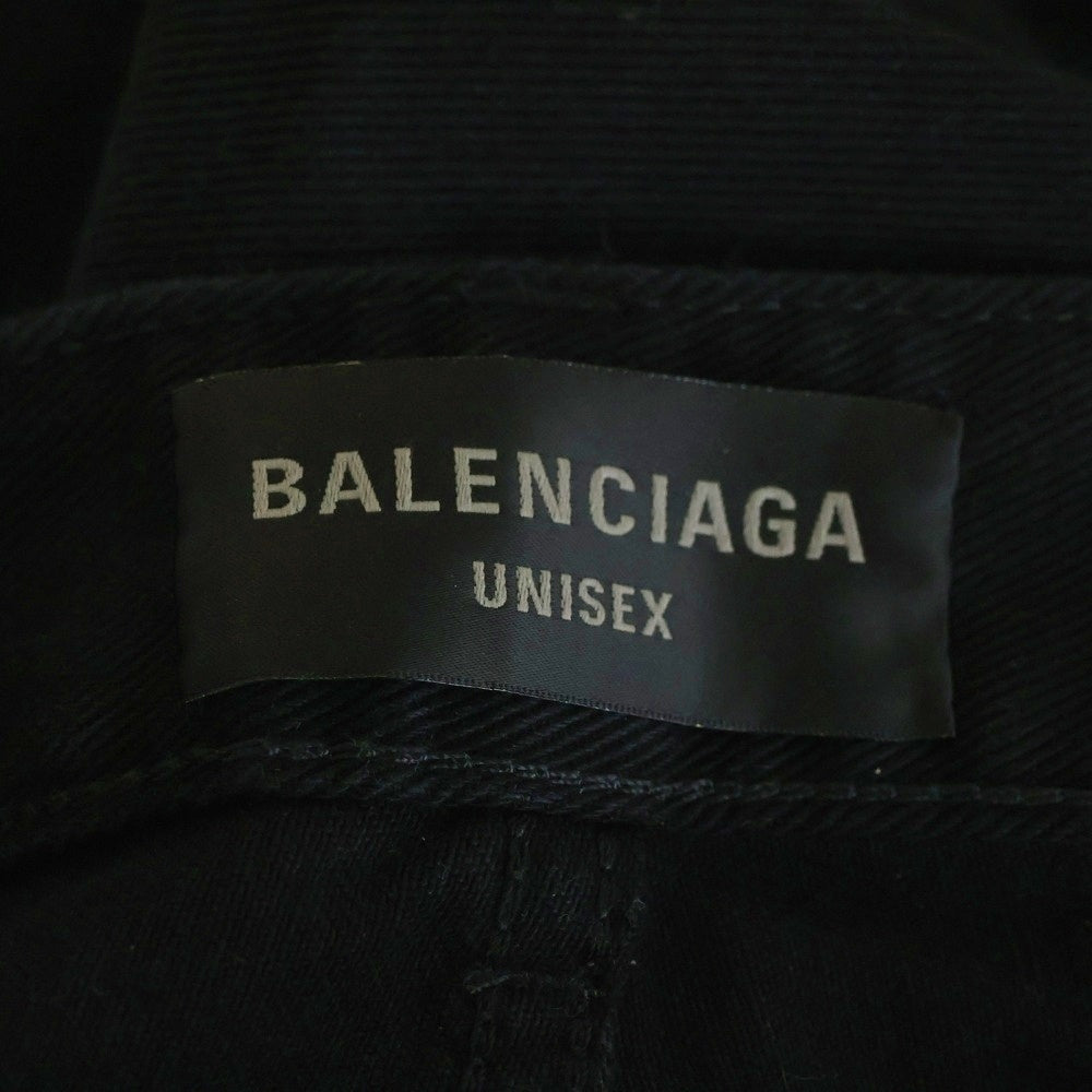 BALENCIAGA(バレンシアガ) FLARED PANTS フレア コットン パンツ ブラック 790405