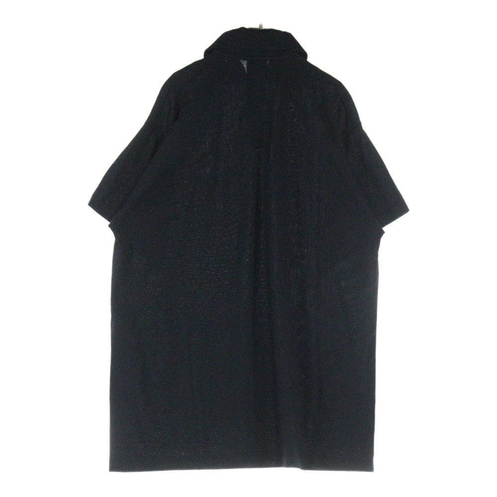 BALENCIAGA(バレンシアガ) 24AW ×ebay OVERSIZED POLO イーベイ ロゴプリント オーバーサイズ 半袖ポロシャツ ブラック 817418