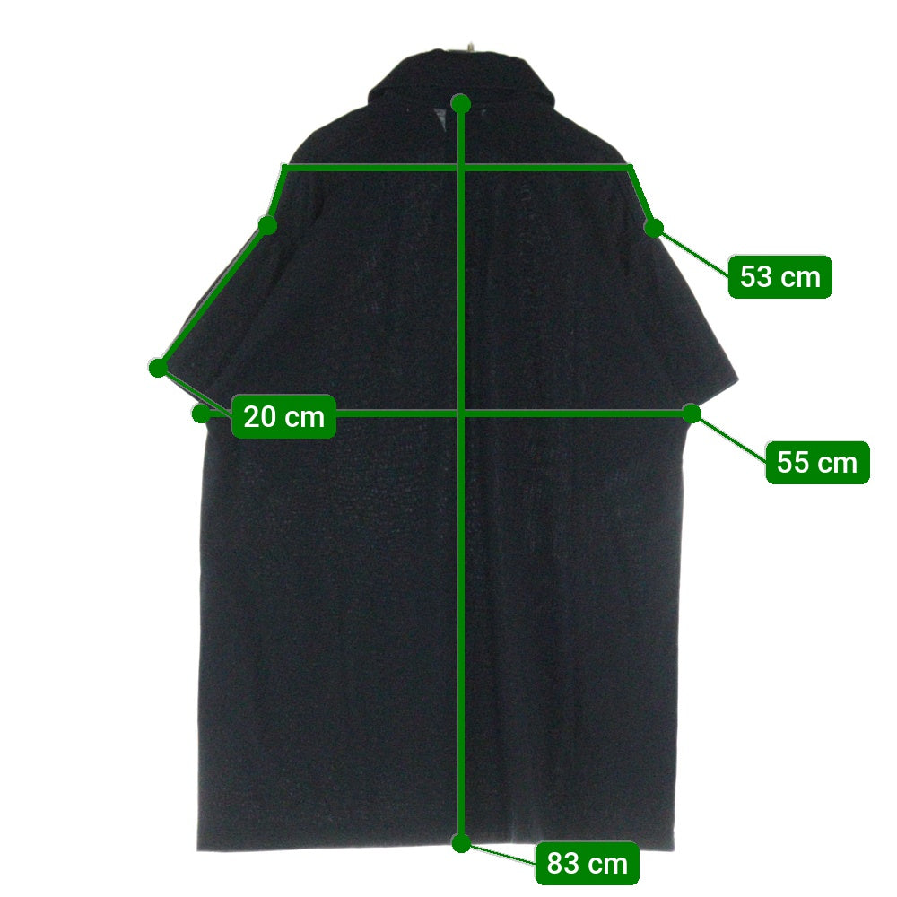BALENCIAGA(バレンシアガ) 24AW ×ebay OVERSIZED POLO イーベイ ロゴプリント オーバーサイズ 半袖ポロシャツ ブラック 817418