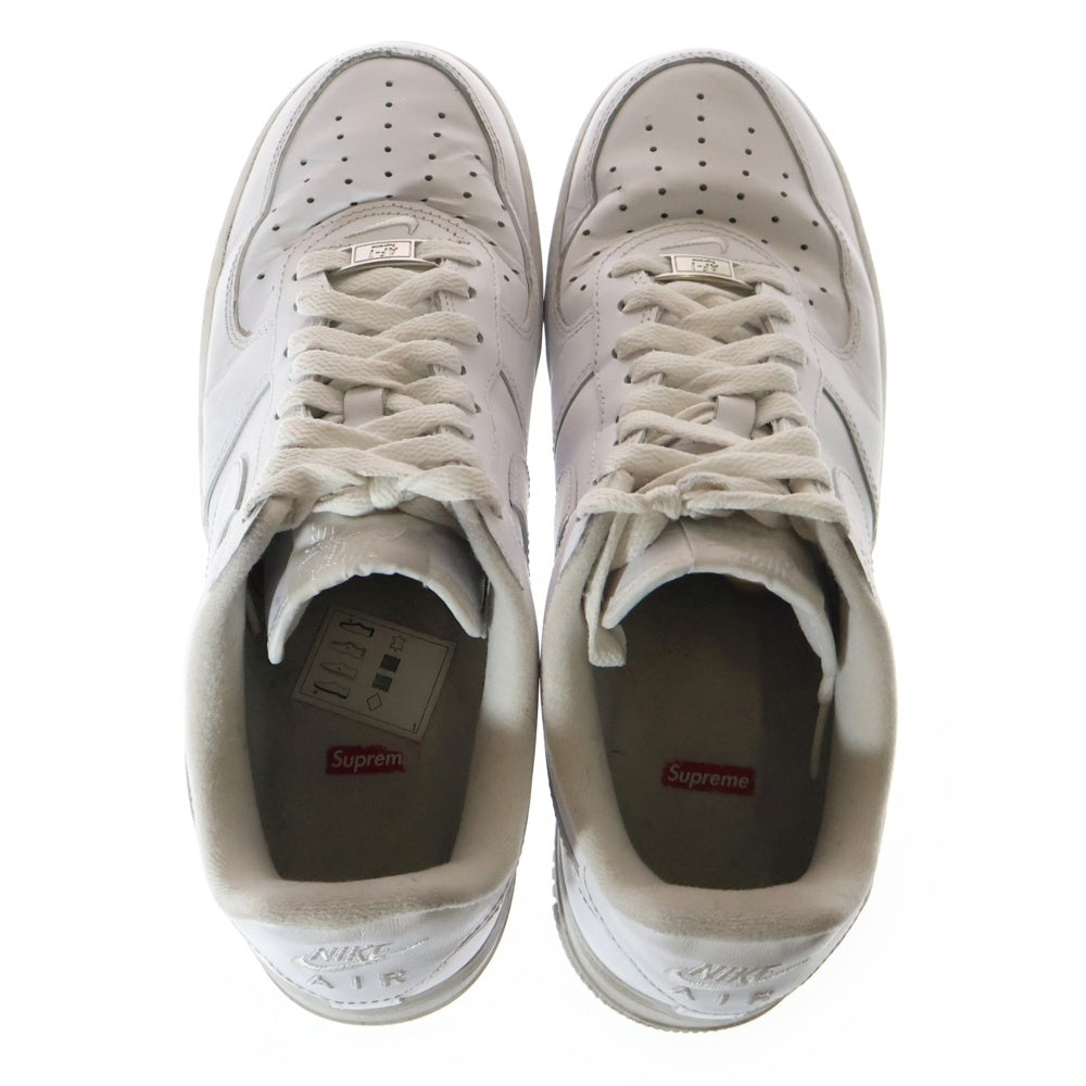 NIKE(ナイキ) ×SUPREME CU9225-100 ローカットスニーカー ホワイト 27.5cm