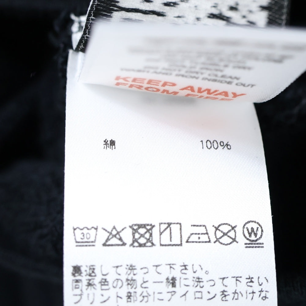 DENIM TEARS(デニムティアーズ) 25SS KIDS WREATH ZIP HOODIE キッズ リース ジップアップ スウェット パーカー ブラック SS25KID580