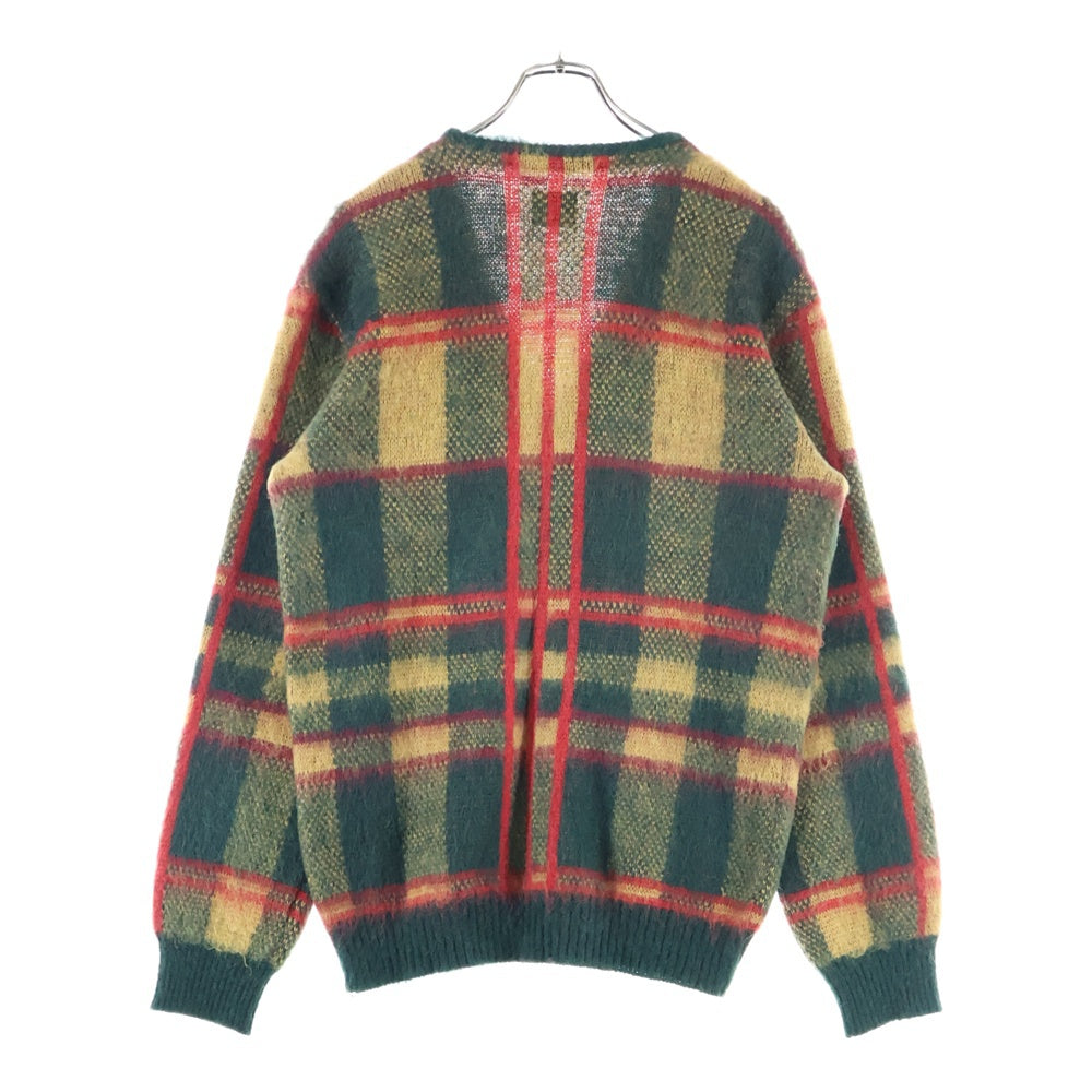 Needles(ニードルス) 22AW TARTAN MOHAIR CARDIGAN タータンチェック モヘアカーディガン ニット マルチカラー LQ273