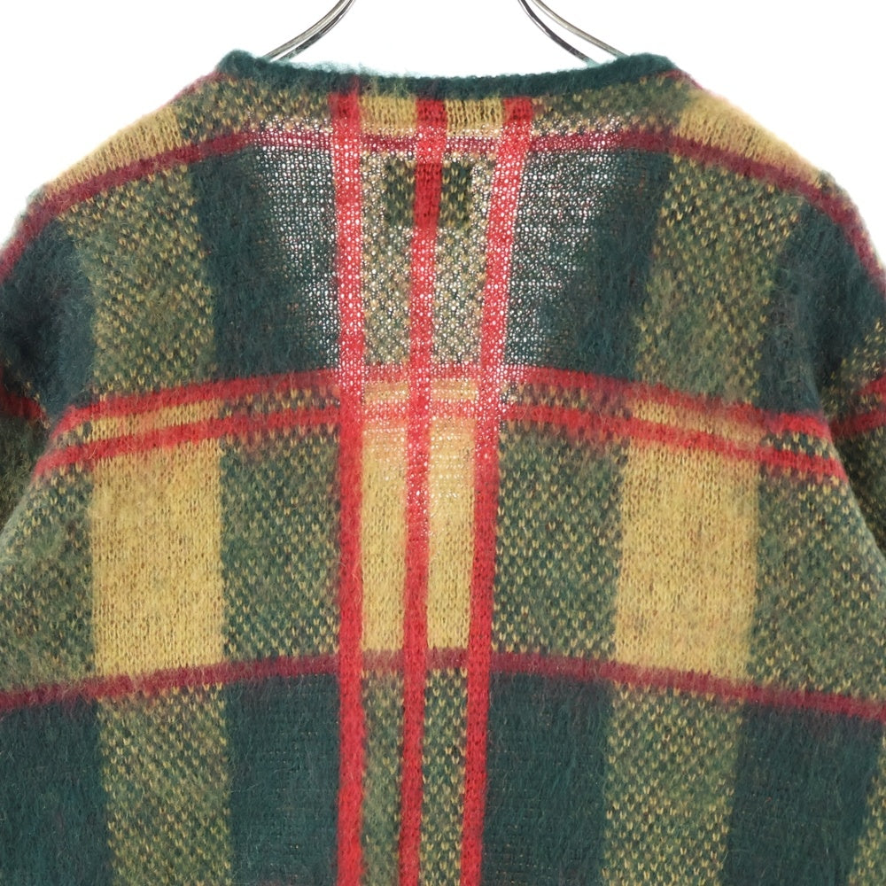 Needles(ニードルス) 22AW TARTAN MOHAIR CARDIGAN タータンチェック モヘアカーディガン ニット マルチカラー LQ273