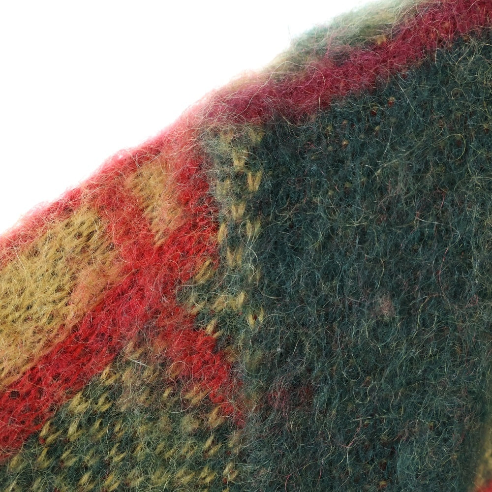 Needles(ニードルス) 22AW TARTAN MOHAIR CARDIGAN タータンチェック モヘアカーディガン ニット マルチカラー LQ273