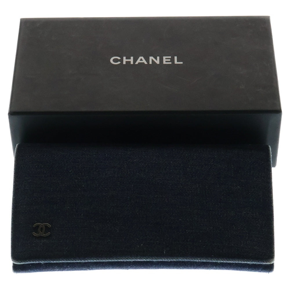 CHANEL(シャネル) スクエアー シェイプ ココマーク デニム 眼鏡 サングラス ブルー/インディゴ 5406-A