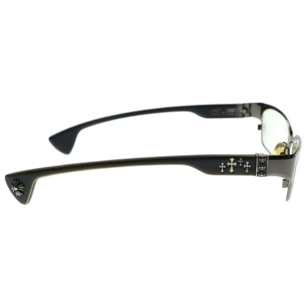 CHROME HEARTS(クロムハーツ) DIXON YU-A CHプラス フォックスフレーム 眼鏡 ブラック