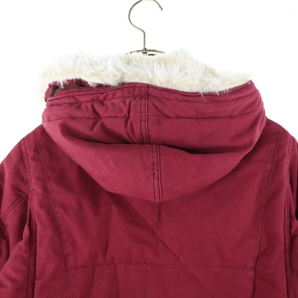 UNDERCOVERISM(アンダーカバイズム) 10AW ファーフーデッド ジップアップ アーミーブルゾン ジャケット レッド F4204