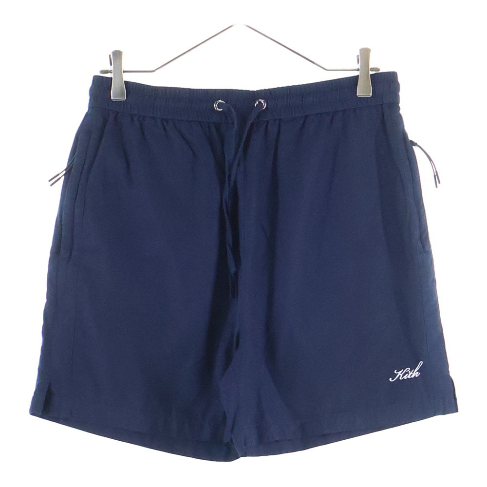 KITH(キス) トンプソン アクティブ シルク混 ショートパンツ ネイビー KHM060376