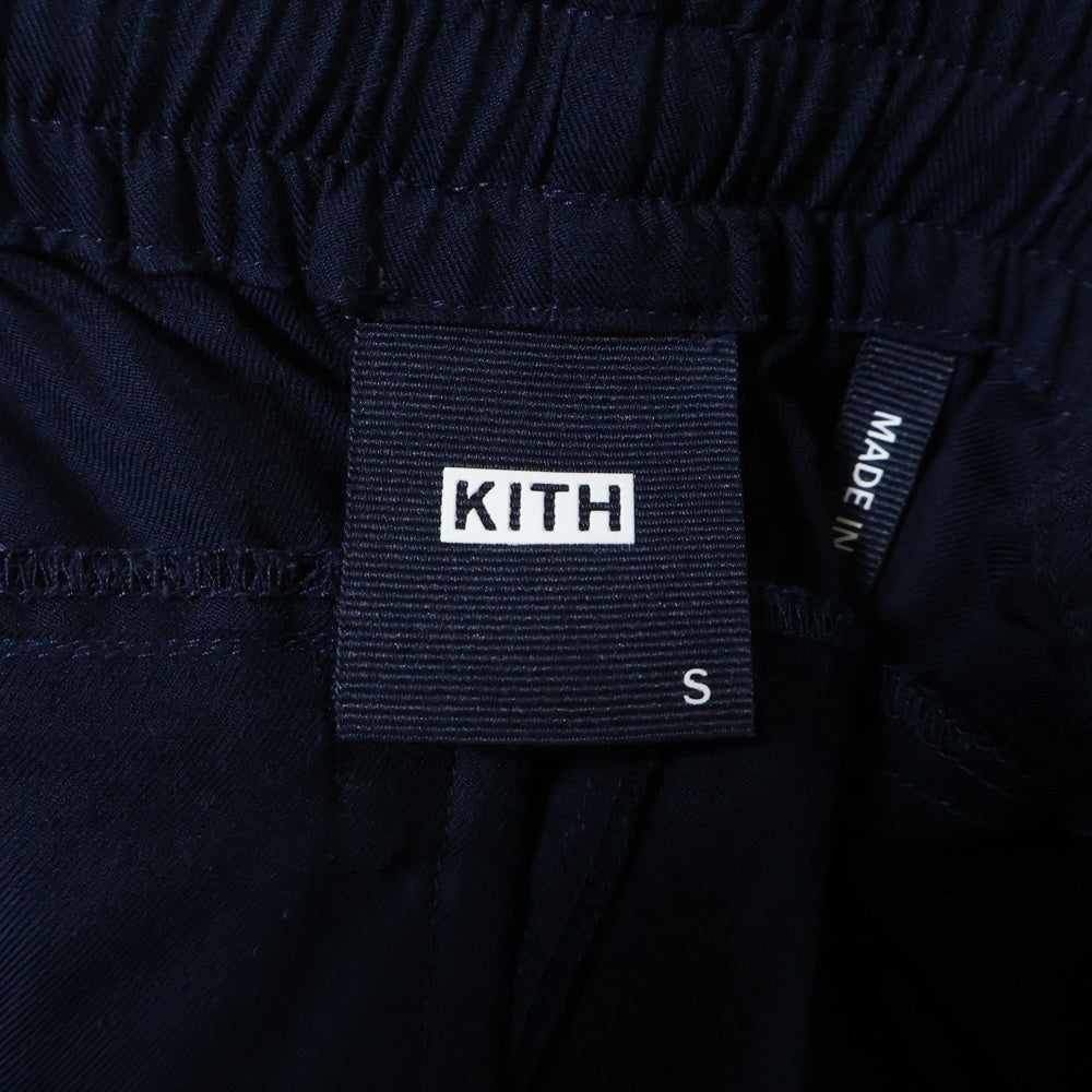 KITH(キス) トンプソン アクティブ シルク混 ショートパンツ ネイビー KHM060376